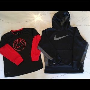 Boys Nike Hoodie & Shooting Shirt